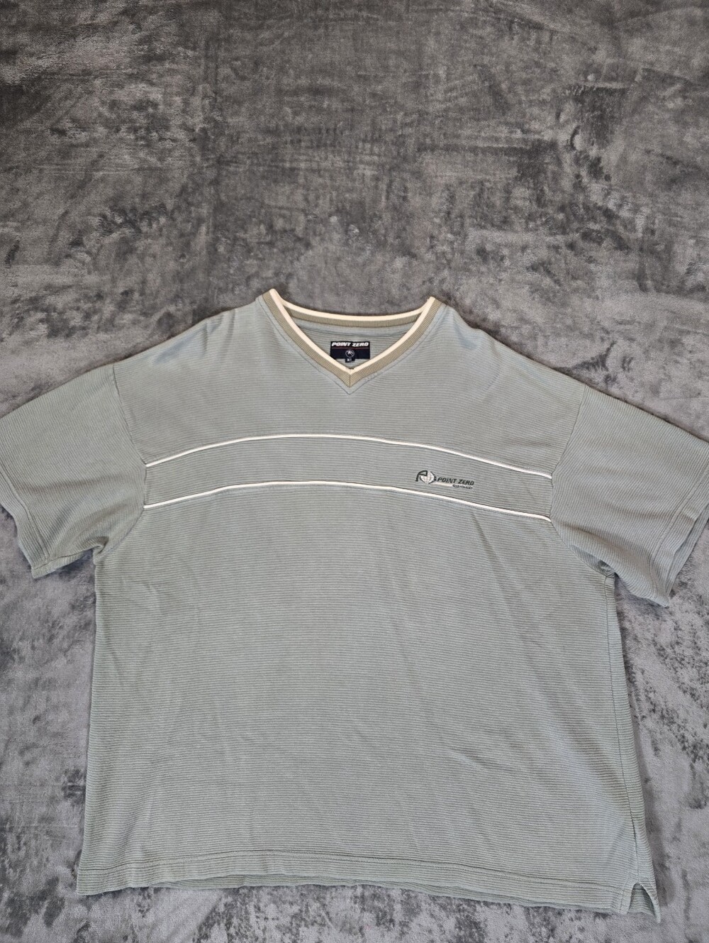 Vintage Point Zero V Neck Sweatshirt Size XL Gray Snowboard Sweater